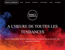 Tablet Screenshot of heureetmontres.com